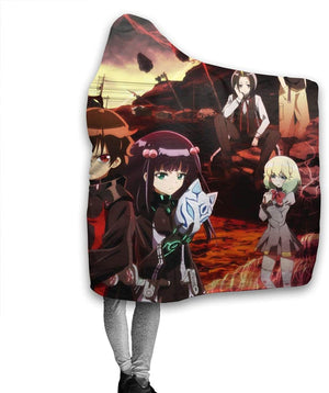 Twin Star Exorcists Flannel Hooded Blanket