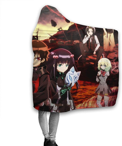 Image of Twin Star Exorcists Flannel Hooded Blanket