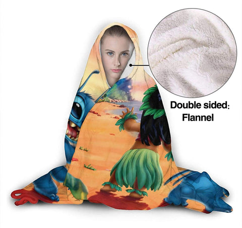 Image of Anime Li-Lo & Sti-Tch Baby Anime Hooded Blanket