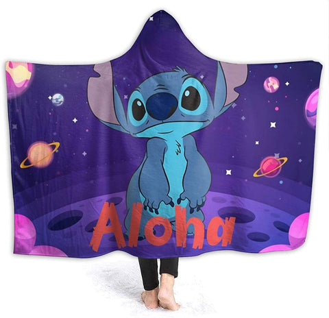 Image of Anime Li-Lo & Sti-Tch Baby Anime Hooded Blanket