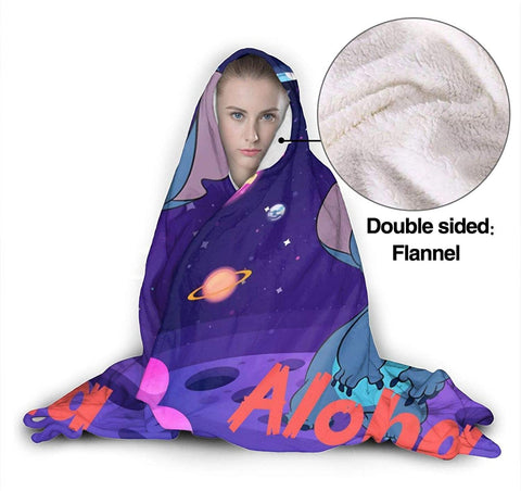 Image of Anime Li-Lo & Sti-Tch Baby Anime Hooded Blanket