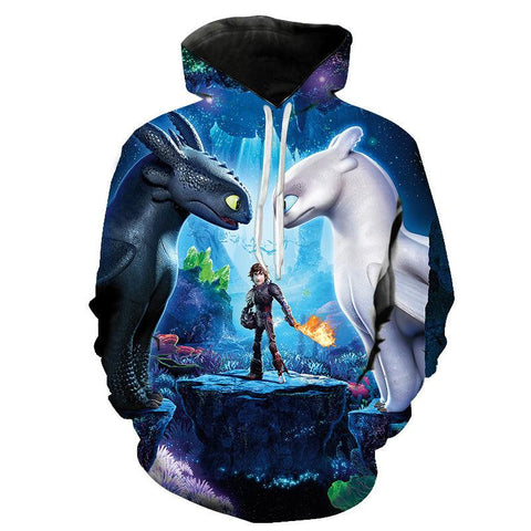 Image of Cartoon How To Train Your Dragon The Hidden World 3D Print Hoodies