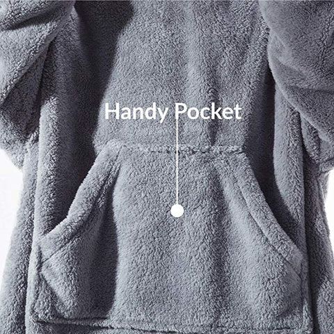 Image of His-and-Hers Sleeves-Cute Thick Flannel Plush Wearable Blanket