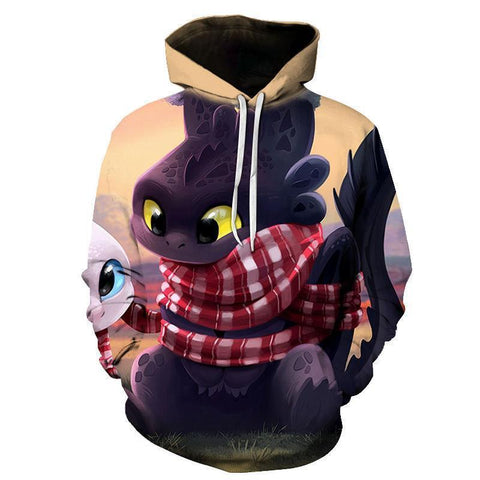 Image of How to Train Your Dragon Hoodies - Cartoon 3D Print Hoody Sweatshirt