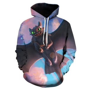 How to Train Your Dragon Hoodies - Cartoon 3D Print Hoody Sweatshirt