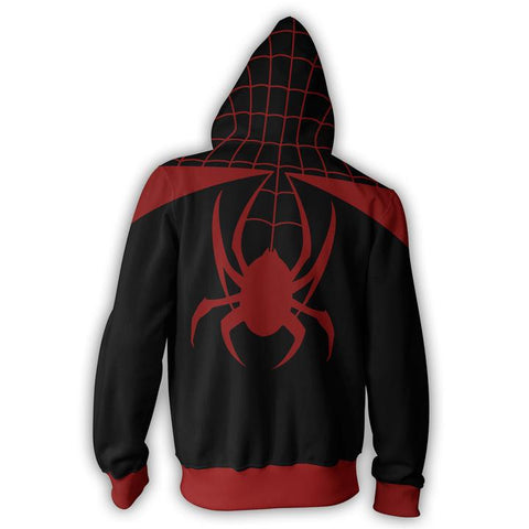 Image of Spiderman Hoodies - Ultimate Spiderman Super Hero 3D Zip Up Hoodie