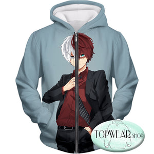 My Hero Academia Sweatshirts - Formal Dressed Shoto Extremely Cool Promo Sweatshirt