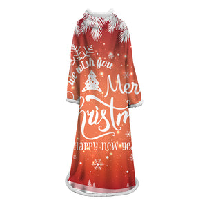 3D Digital Printed Blanket With Sleeves-Christmas Series Blanket Robe