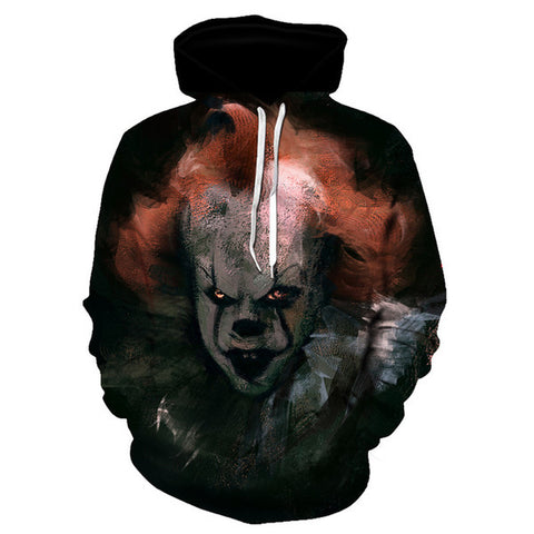Image of Stephen King's It The Pennywise Clown Hoodie Sweatshirt