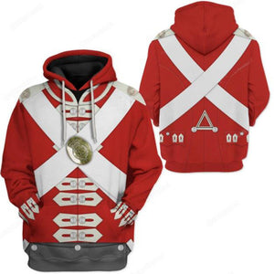 Historical Personage British Army 3D Printed Cosplay Hoodie