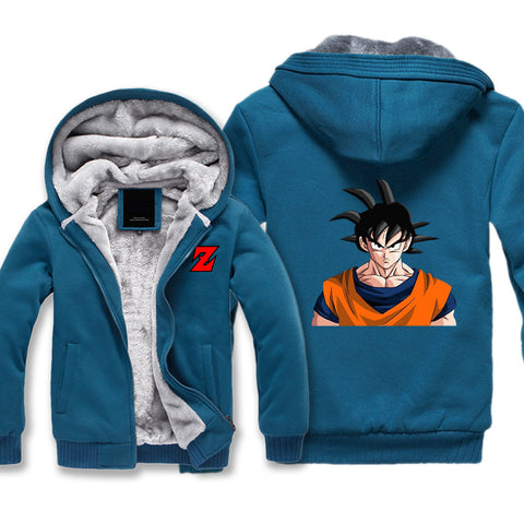 Image of Dragon Ball Jackets - Solid Color Dragon Ball Series Anime Cartoon Goku Icon Fleece Jacket