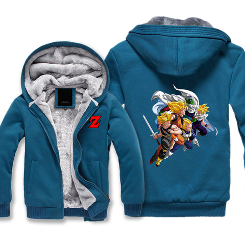Image of Dragon Ball Jackets - Solid Color Dragon Ball Series Anime Icon Super Cool Fleece Jacket