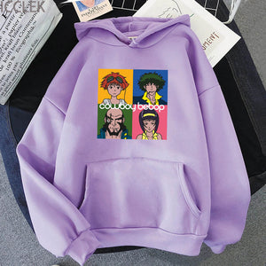 Anime Cowboy Bebop Hoodie Long Sleeves Spike Spiegel Hoodie Pullover Streetswear Hoodies