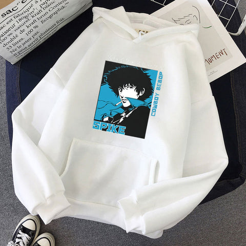 Image of Japanese Anime Cowboy Bebop Hoodie Fashion Casual Hoody Spike Spiegel Print Hoodie