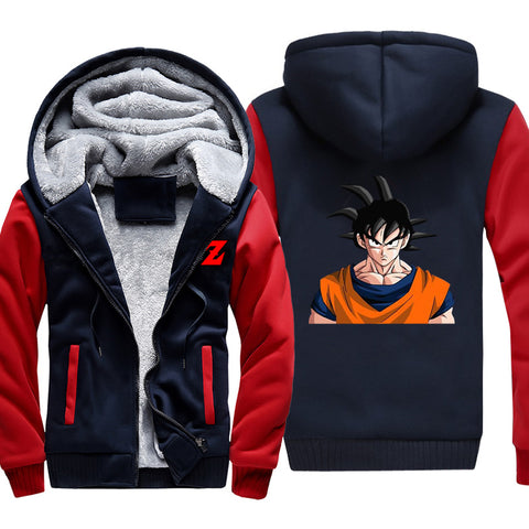 Image of Dragon Ball Jackets - Solid Color Dragon Ball Series Anime Cartoon Goku Icon Fleece Jacket