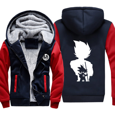 Image of Dragon Ball Jackets - Solid Color Dragon Ball Anime Series Icon Super Cool Fleece Jacket