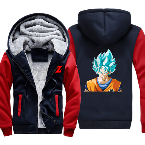 Image of Dragon Ball Jackets - Solid Color Dragon Ball Cartoon Series Goku Super Cool Fleece Jacket