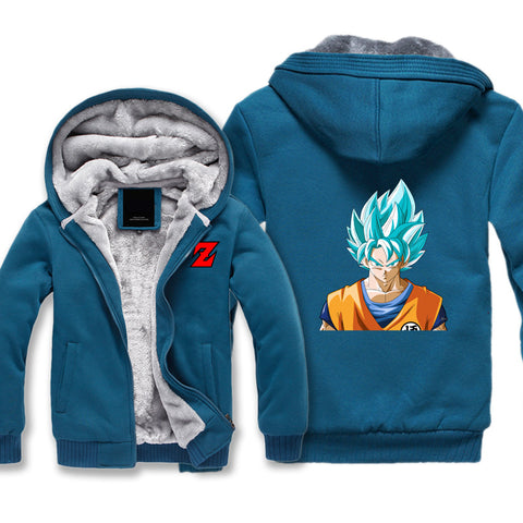 Image of Dragon Ball Jackets - Solid Color Dragon Ball Cartoon Series Goku Super Cool Fleece Jacket