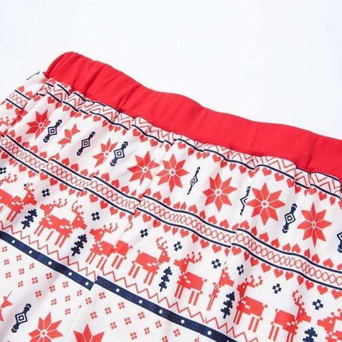 Image of Christmas Family Pajama - Sweatshirt Letter Printing  White Pajama