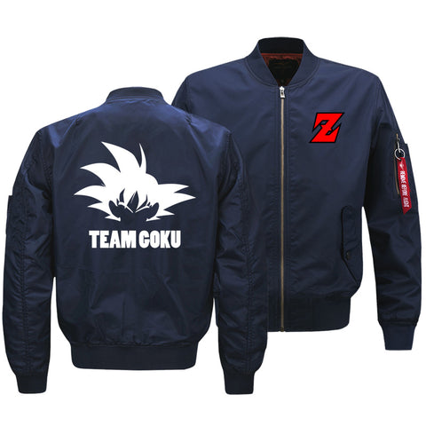 Image of Dragon Ball Jackets - Solid Color Dragon Ball Series Super Saiyan Team GoKu Fleece Jacket