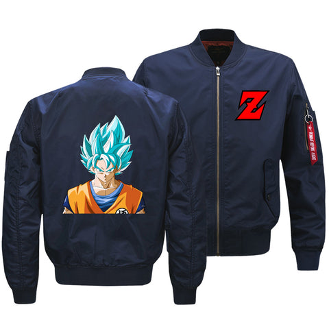 Image of Dragon Ball Jackets - Solid Color Dragon Ball Series Super Saiyan Goku Cartoon Icon Super Cool Fleece Jacket