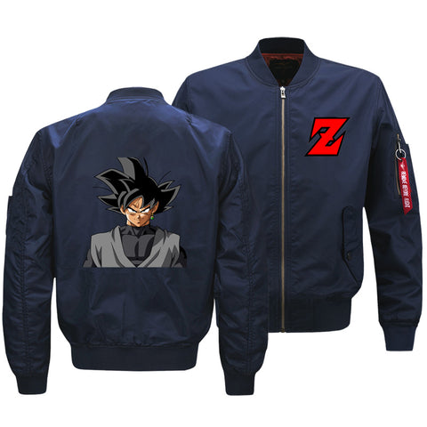 Image of Dragon Ball Jackets - Solid Color Dragon Ball Series Super Saiyan Cartoon Icon Flight Suit Fleece Jacket