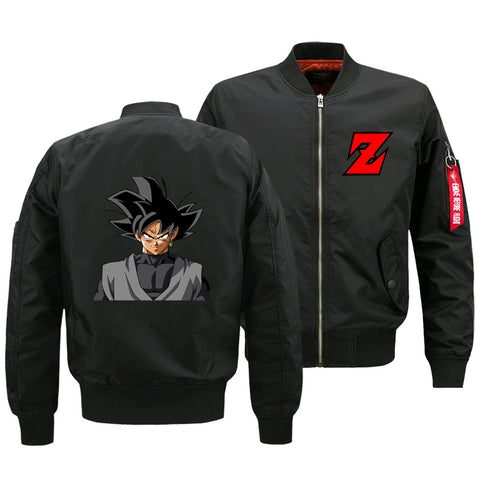 Image of Dragon Ball Jackets - Solid Color Dragon Ball Series Super Saiyan Cartoon Icon Flight Suit Fleece Jacket