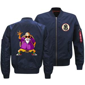 Dragon Ball Jackets - Solid Color Dragon Ball Series Cartoon Turtle Fairy Funny Icon Flight Suit Fleece Jacket