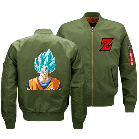 Image of Dragon Ball Jackets - Solid Color Dragon Ball Series Super Saiyan Goku Cartoon Icon Super Cool Fleece Jacket