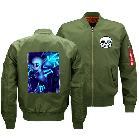 Image of Undertale Jackets - Solid Color Undertale Game Icon Flight Suit Fleece Jacket