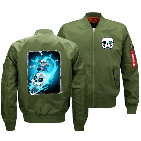 Image of Undertale Jackets - Solid Color Undertale Game Flight Suit Super Cool Fleece Jacket