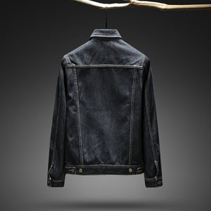 Denim Jackets - Solid Color Denim Jacket Series Black Denim Jacket Fleece Denim Jacket