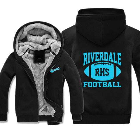 Image of Football Riverdale Jackets - Solid Color Riverdale Series Fleece Jacket