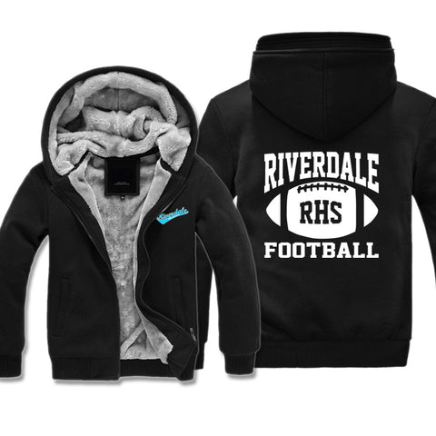 Image of Football Riverdale Jackets - Solid Color Riverdale Fleece Jacket