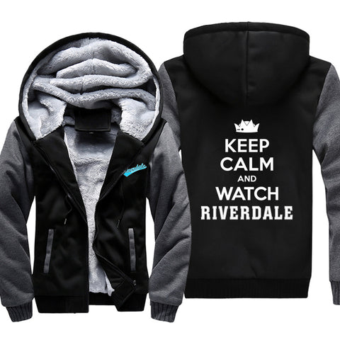 Image of Riverdale Jackets - Solid Color Riverdale TV Series Fleece Jacket