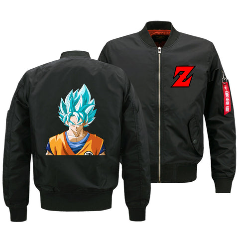 Image of Dragon Ball Jackets - Solid Color Dragon Ball Series Super Saiyan Goku Cartoon Icon Super Cool Fleece Jacket