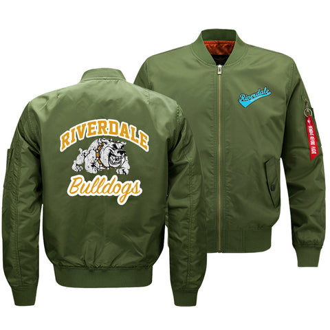 Image of Riverdale Jackets - Solid Color Riverdale Series bulldogs Icon Fleece Jacket