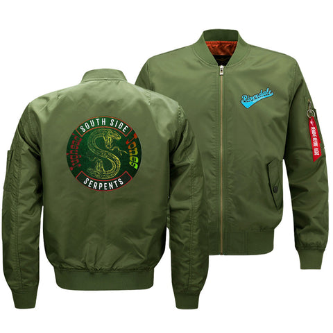 Image of Riverdale Jackets - Solid Color Riverdale Air Force One Flight Jacket Fleece Jacket