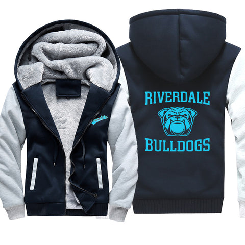 Image of Riverdale Jackets - Solid Color Riverdale Bulldogs Fleece Jacket