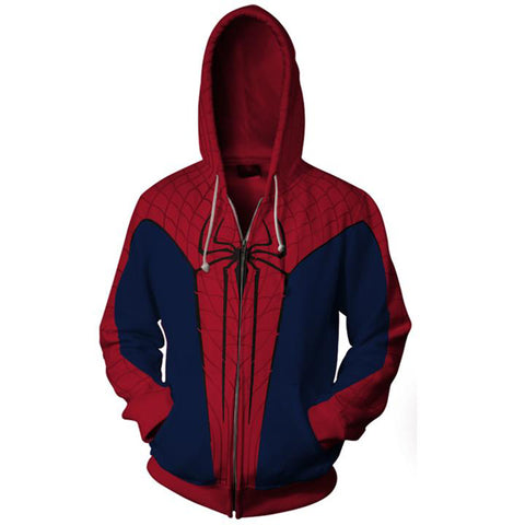 Image of Spiderman Hoodies - Spiderman The Avengers 3 3D Zip Up Hoodie
