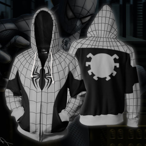Image of Spiderman Hoodies - Armored Spiderman Super hero 3D Zip Up Hoodie