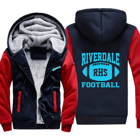 Image of Football Riverdale Jackets - Solid Color Riverdale Series Fleece Jacket
