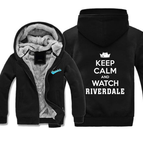 Image of Riverdale Jackets - Solid Color Riverdale TV Series Fleece Jacket