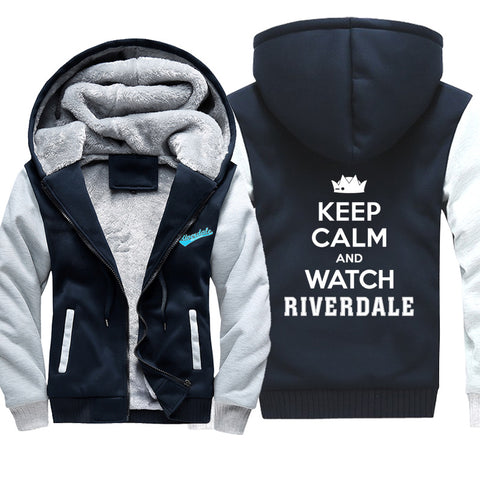 Image of Riverdale Jackets - Solid Color Riverdale TV Series Fleece Jacket