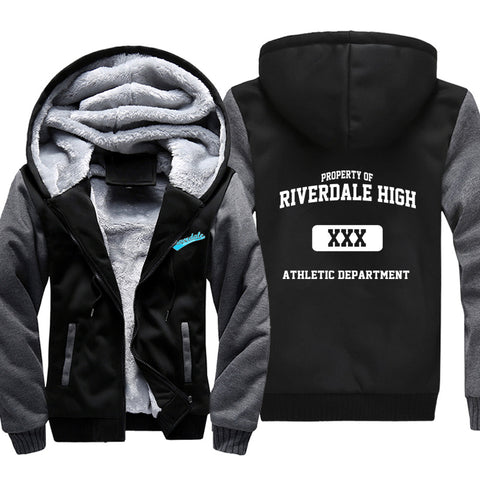 Image of Riverdale Jackets - Solid Color Riverdale Series Athletic Department Fleece Jacket