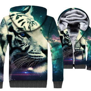 Animal Jackets - Animal Series Tiger Galaxy Super Cool 3D Fleece Jacket