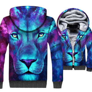 Animal Jackets - Animal Series Star River Lion Super Cool 3D Fleece Jacket