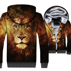 Animal Jackets - Animal Series Lion 3D Fleece Jacket