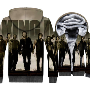 The Walking Dead Jackets - The Walking Dead Movie Series Rick Grimes and Daryl Dixon Super Cool 3D Fleece Jacket