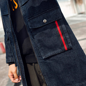 Denim Jackets - Solid Color Denim Jacket Series Casual Denim Jacket Fashion Fleece Denim Jacket